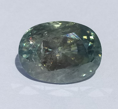 13.91 ct. Oval Natural Blue Zircon